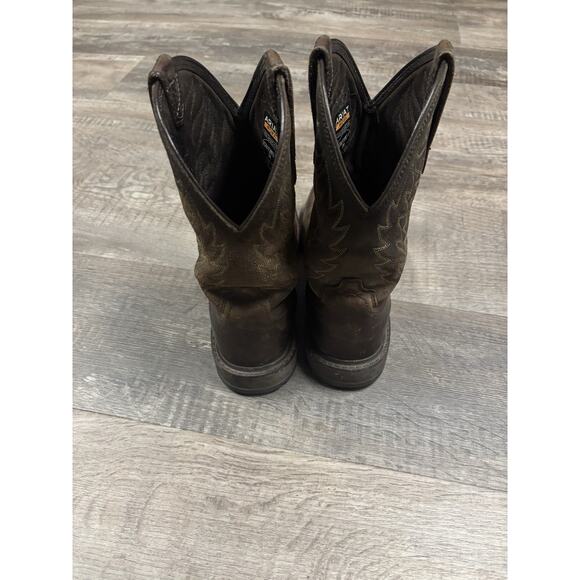 Ariat Groundbreaker Men\'s Wide Square Toe Work Boot - Brown, Size US9 (10020059)